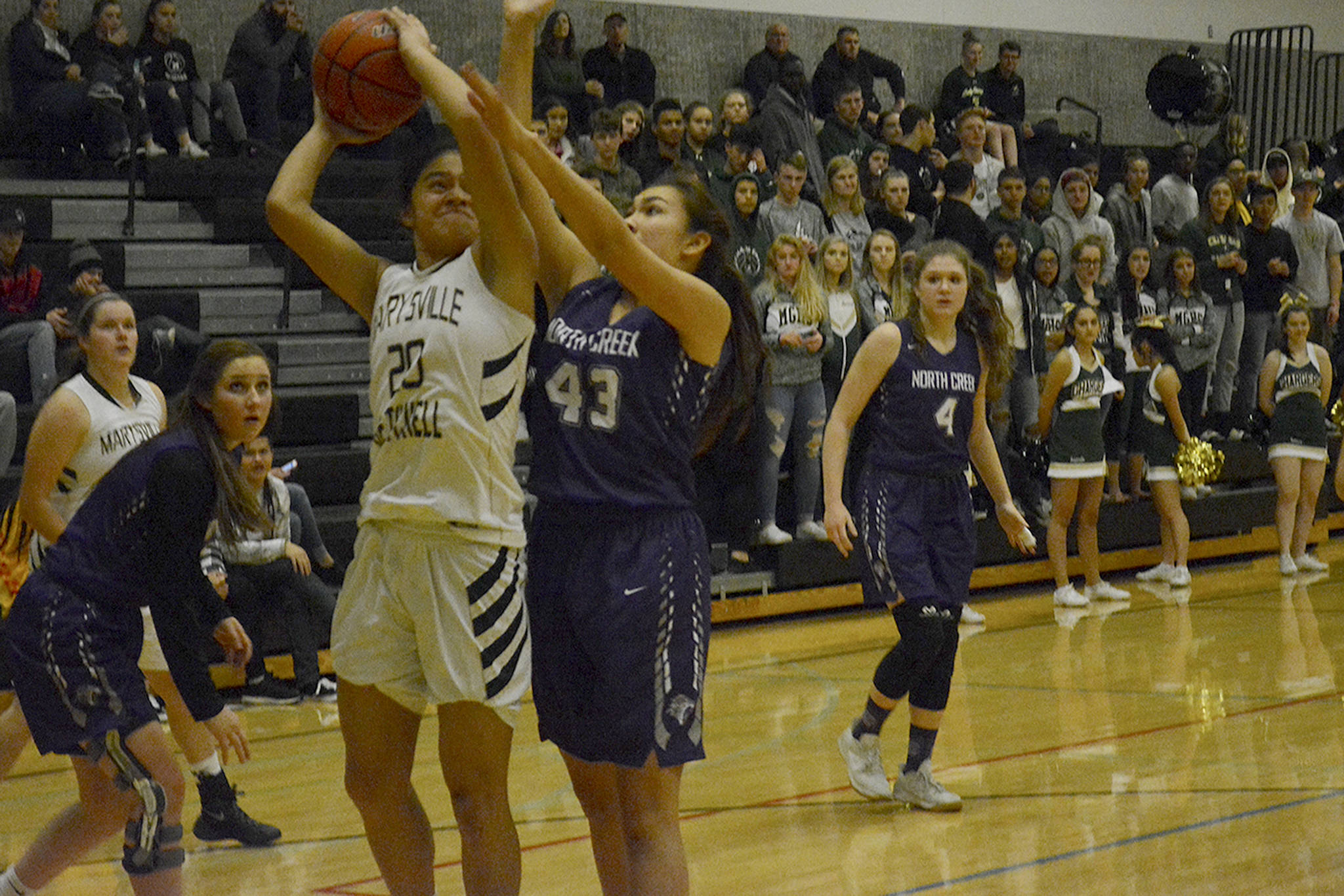 MG up the North Creek in girls basketball