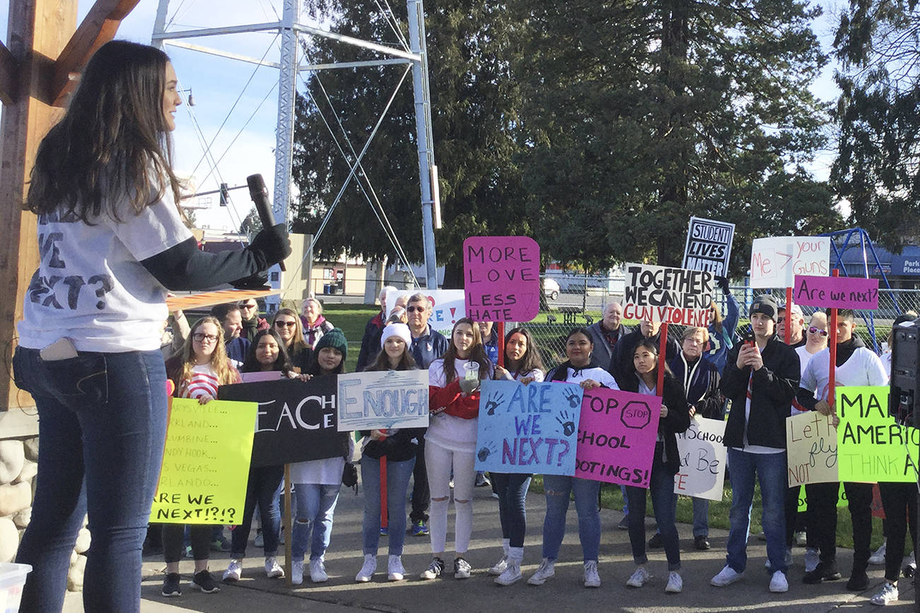 Marysville students rally for safe schools: angry, fed up with gun violence