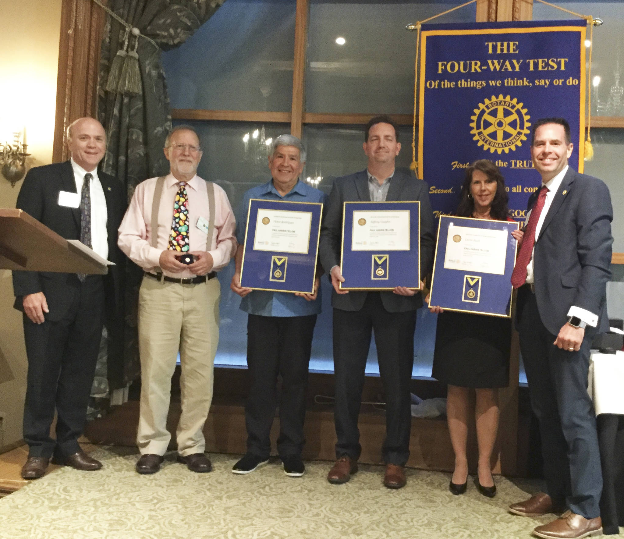 Marysville Rotary Club presents Paul Harris Fellow awards to three for outstanding volunteer service