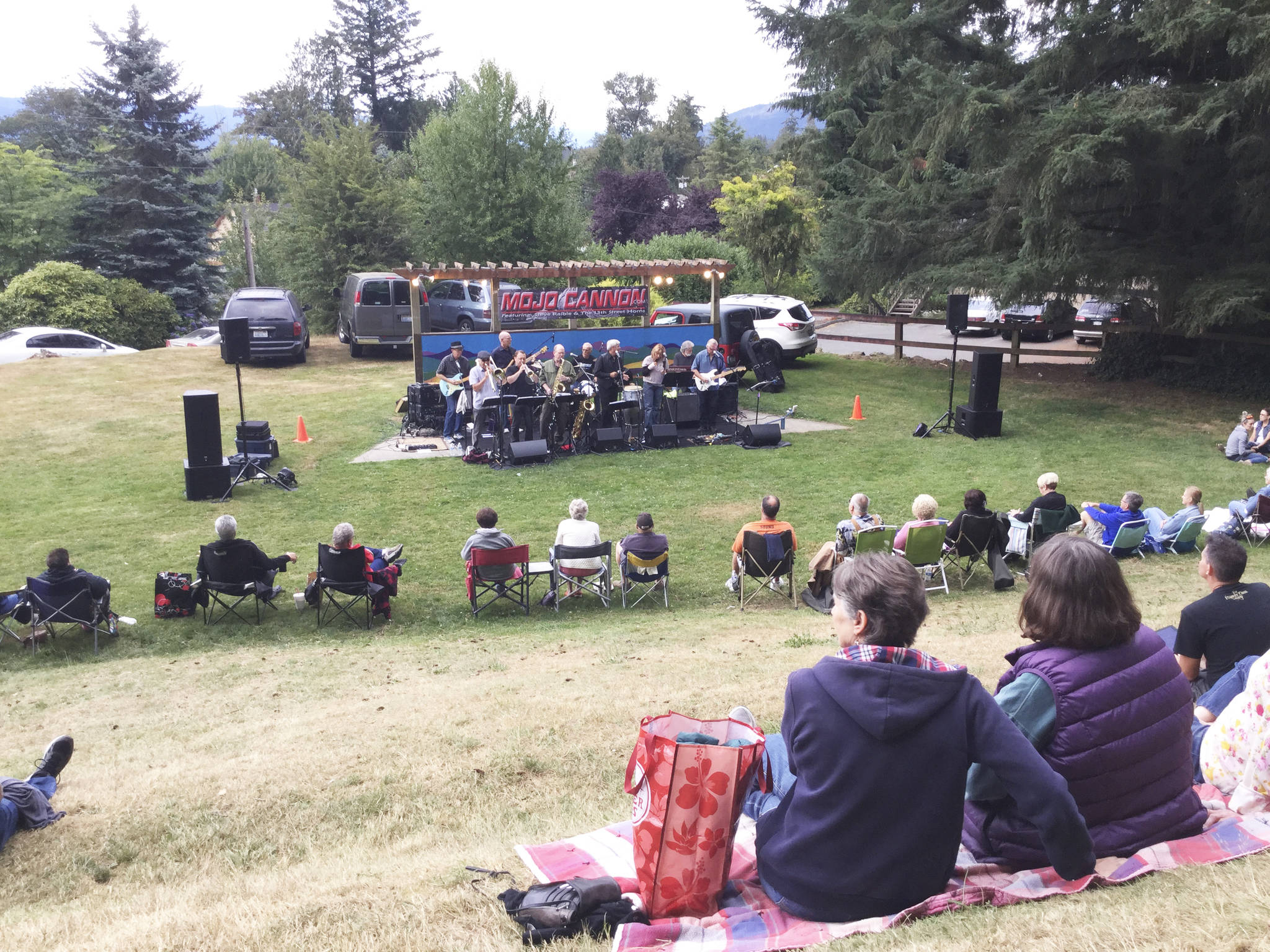 R & B artists Mojo Cannon entertained the audience during to kick off the 2018 Music on the Terraces in Terrace Park in Arlington on Aug. 2.