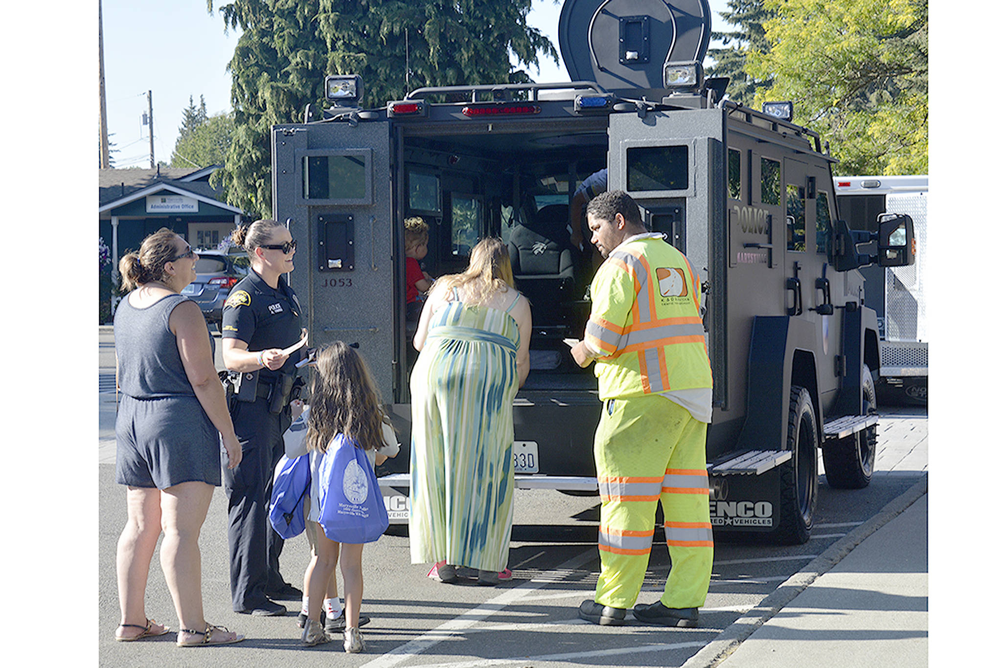 It was a hot August Night Out Against Crime in Marysville