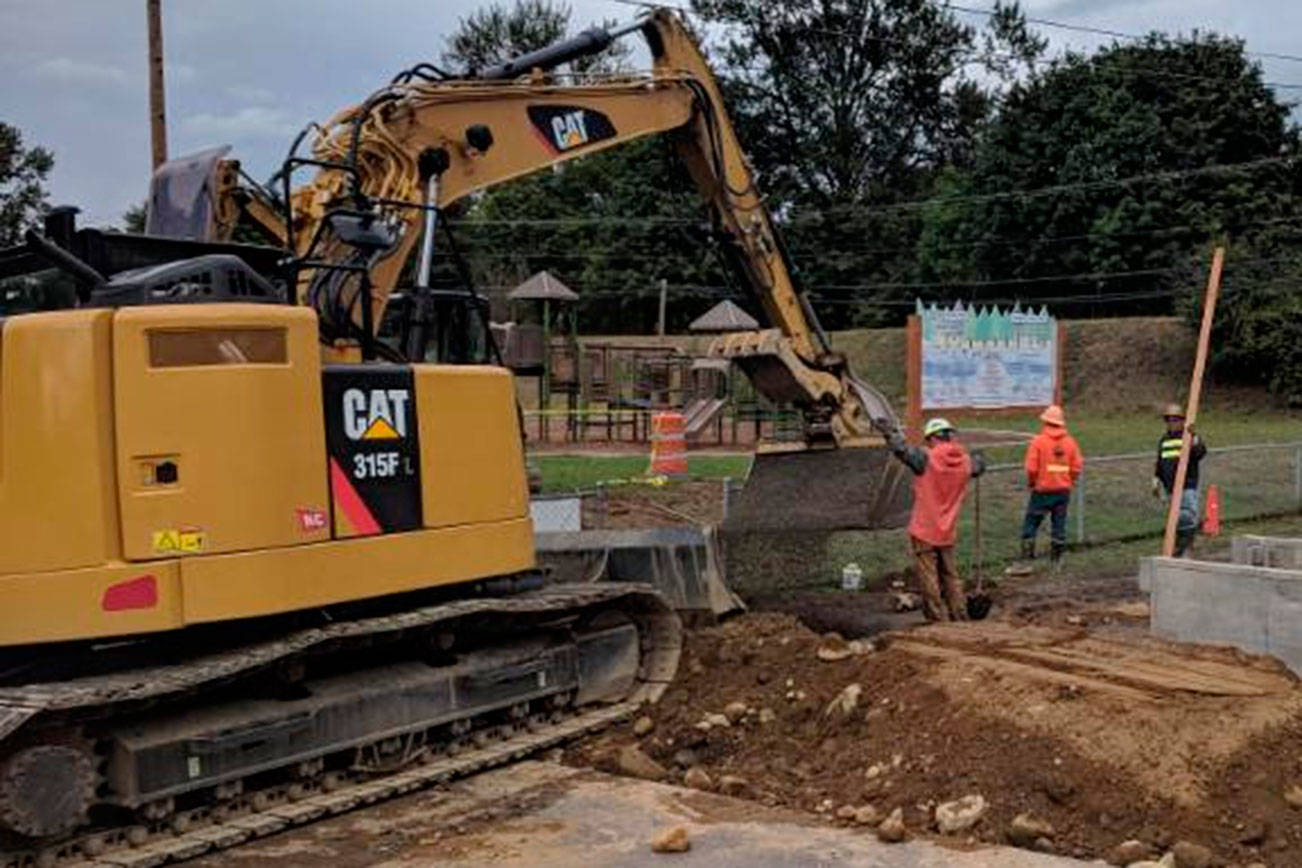 Work begins on Arlington Splash Pad