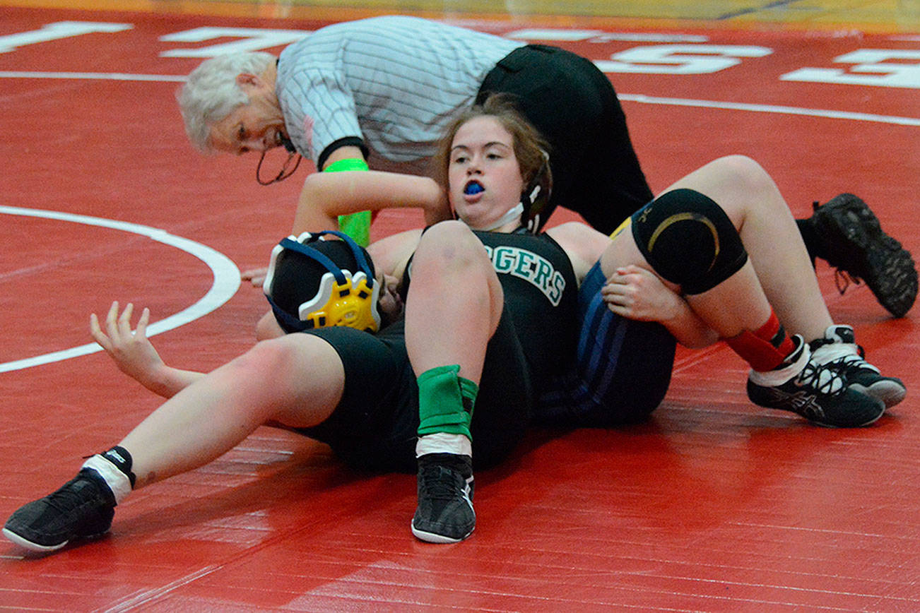 ‘Inner beast’ comes out of girls at M-P wrestling match (slide show)
