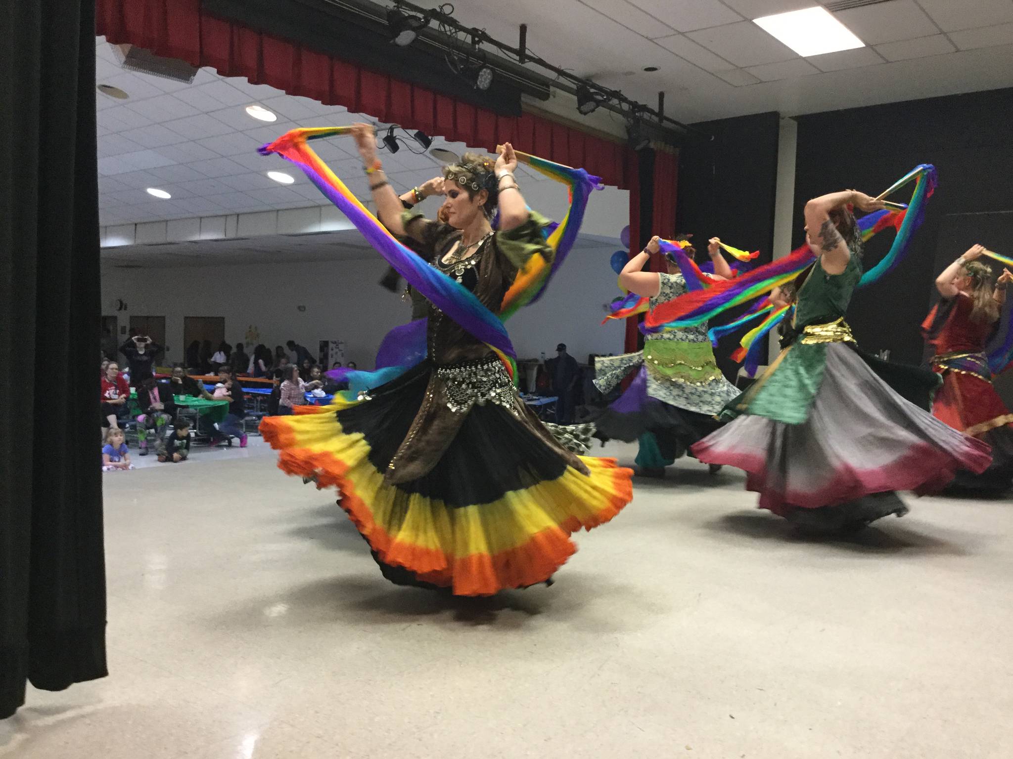 Profusion Tribal Dancers from Snohomish, Skagit and Island counties presented Egyptian belly dancing and routines from the Balkans.
