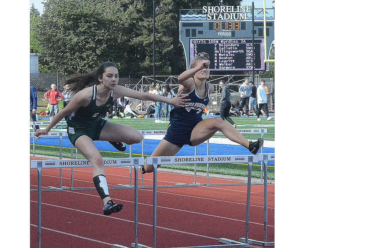 3 Arlington girls stand out with 3A district track championships (slide show)