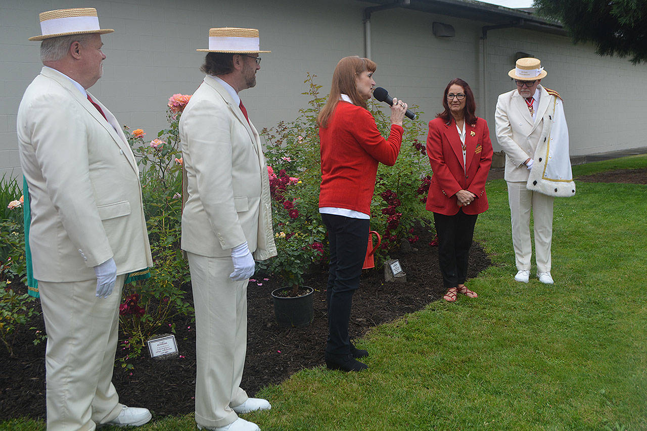 Maryfest board honored at Rose Planting