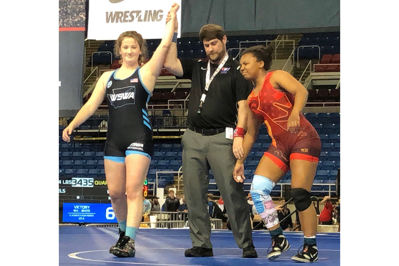 Incoming M-P freshman girl wrestler 3rd in nation