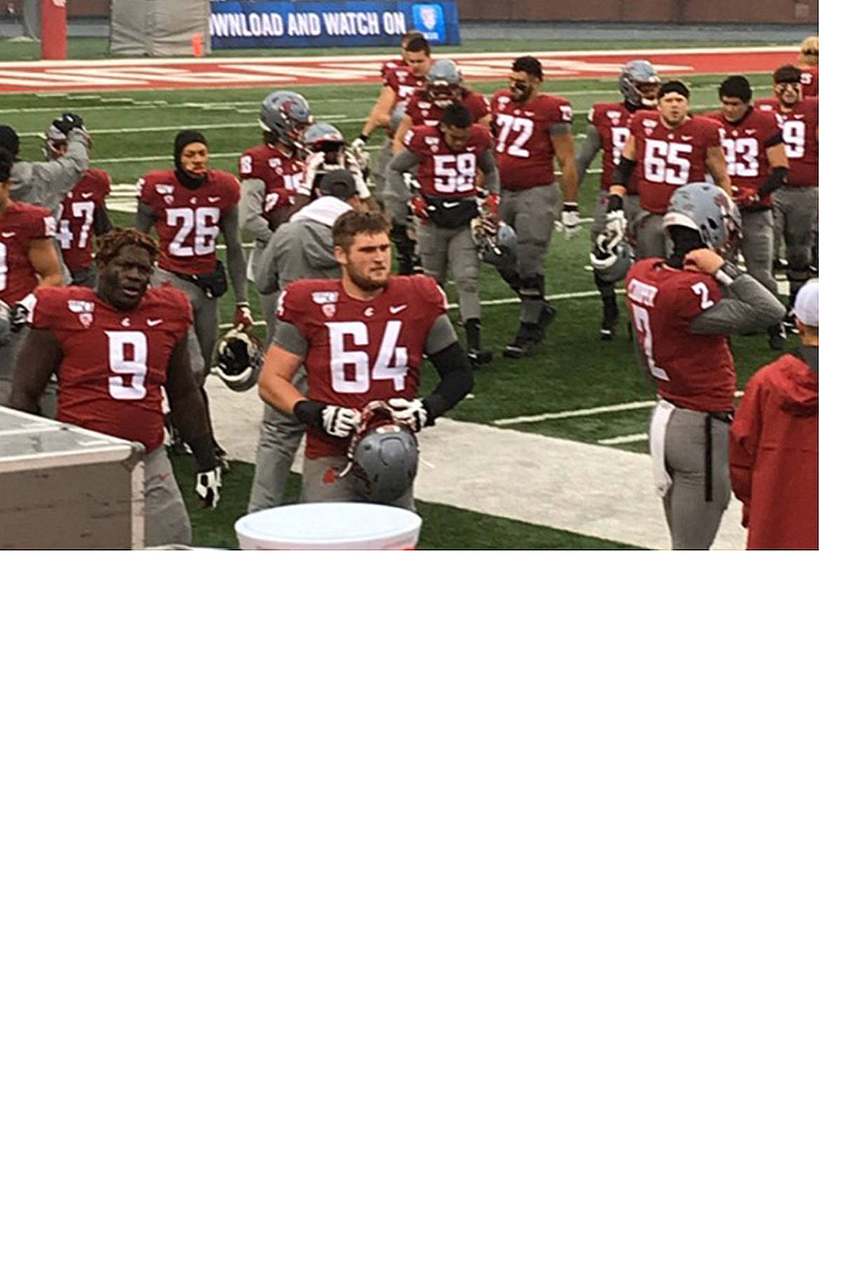 WSU walk-on from Arlington sees his first action