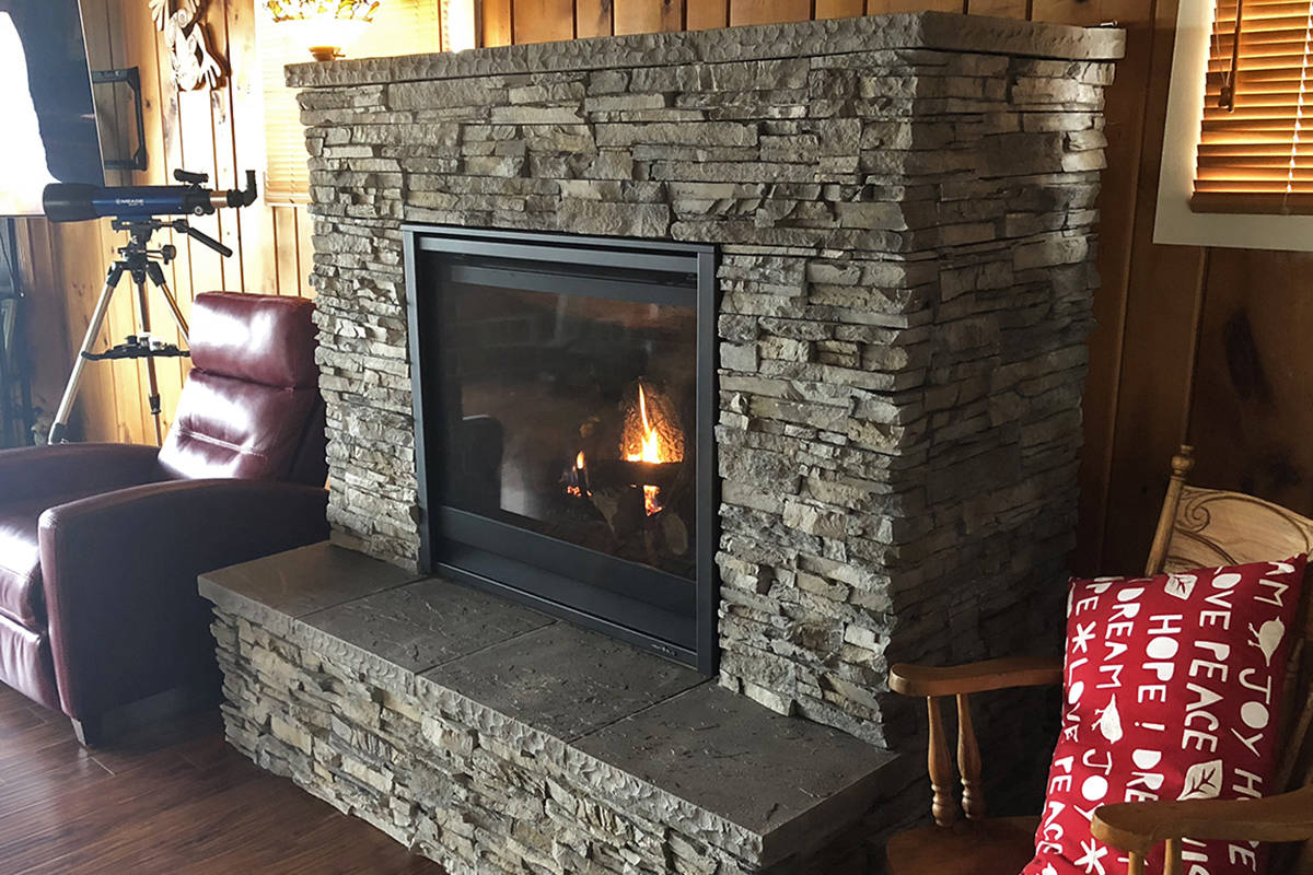 Four Day Fireplace in Marysville has helped a number of clients replace their old wood stoves with new high-efficiency and clean burning inserts like this one, and take advantage of the Puget Sound Clean Air Agencys wood stove replacement incentive program.